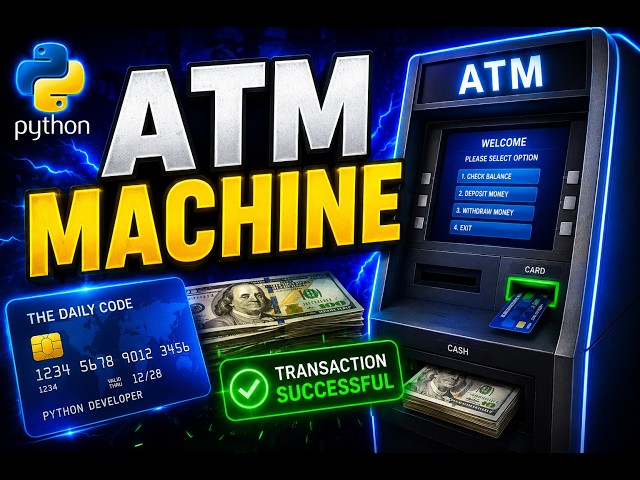 💳 Build an ATM Machine in Python!