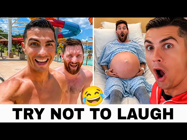 FUNNIEST AI Ronaldo & Messi Moments 😂 ( Try Not to Laugh )