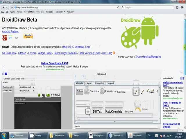 Android UI development using DroidDraw Part 1