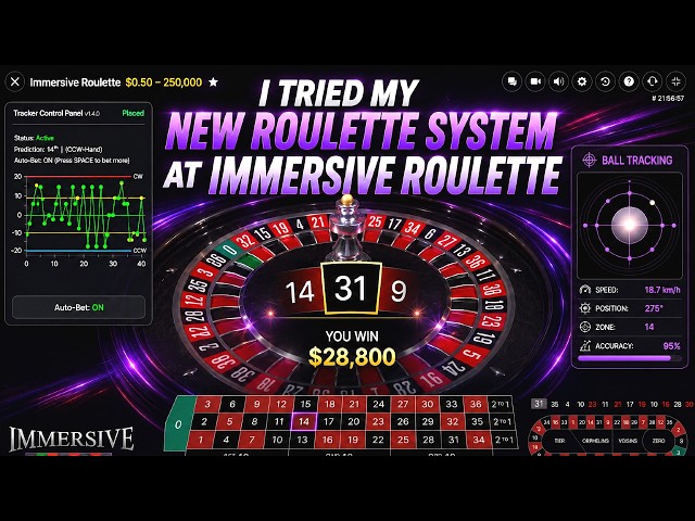 I TESTED MY NEW SYSTEM ON IMMERSIVE ROULETTE!