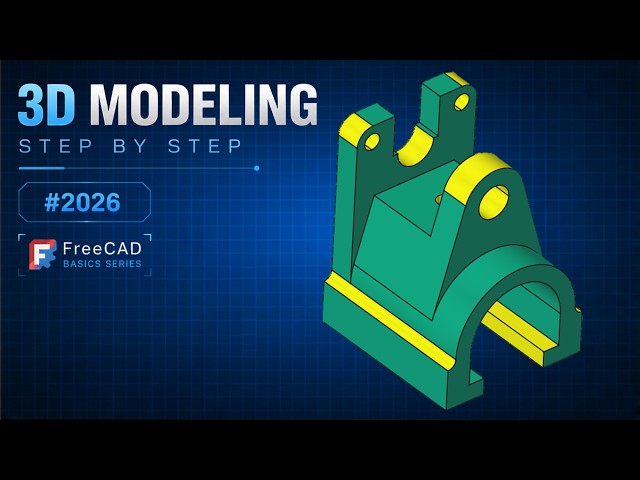 FreeCAD Tutorial for beginners,basic model exercise-148