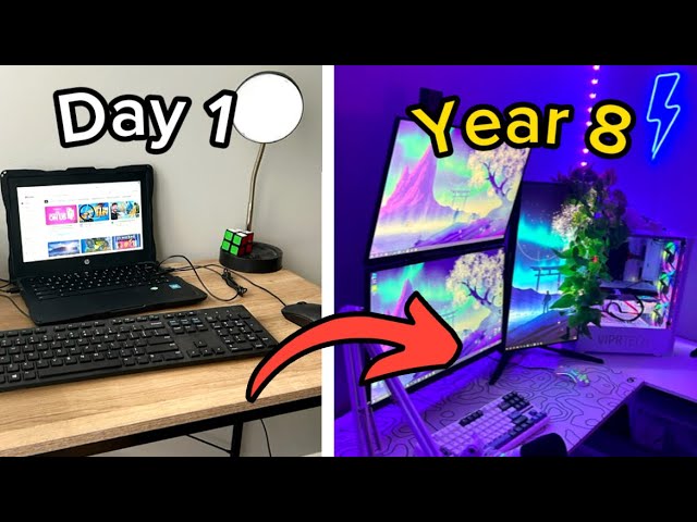 8 Year Gaming Setup Progression…
