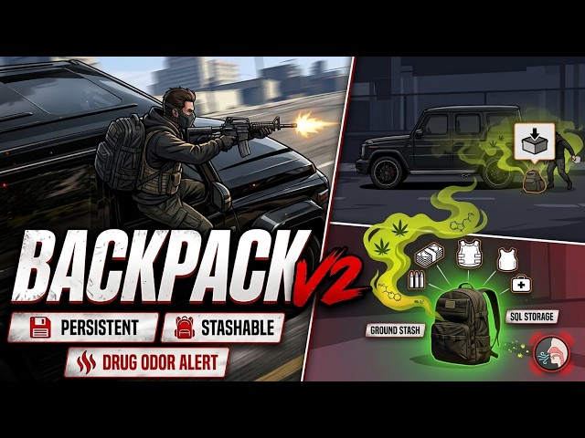 🎒 The Most Advanced Backpack Script for FiveM in 2026