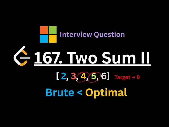 Leetcode 167 Two Sum II in Java #dsa #java #neetcode #leetcode75 #blind75