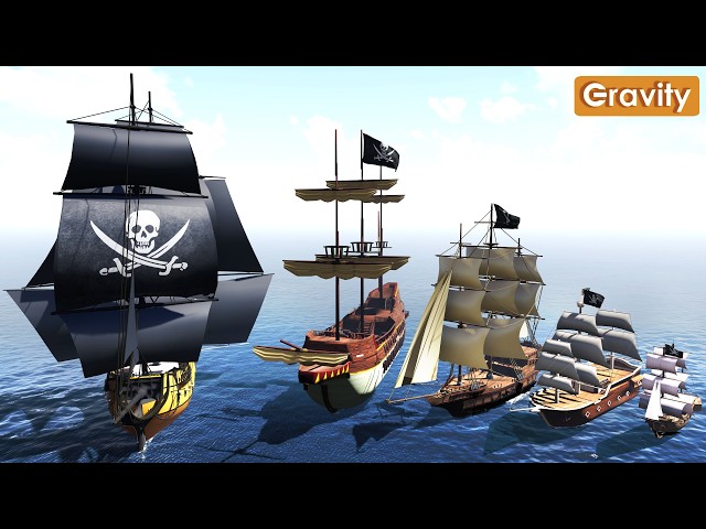 Pirate Ship Size Comparison