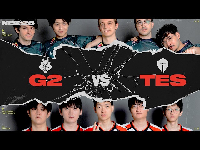 G2 vs TES | MSI 2026 | Bracket Stage Day 1