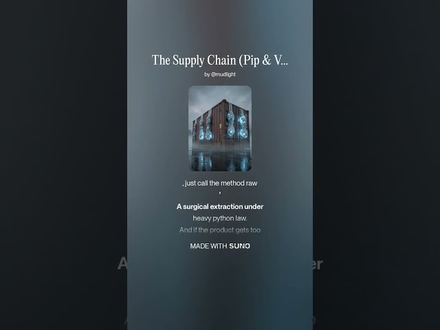 The Supply Chain Pip & Venv