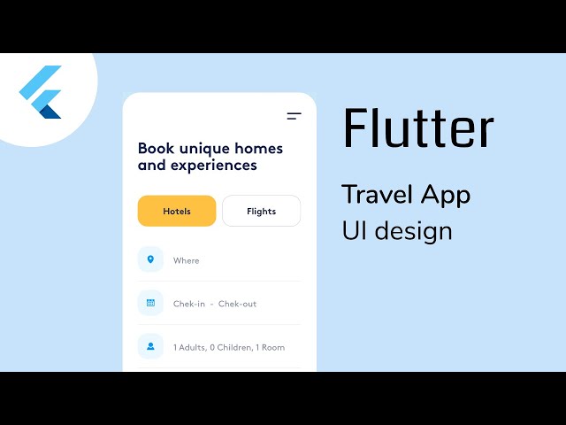 Flutter Travel App UI Design - SpeedCode