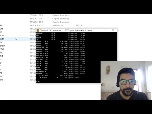 DEBUG. Un programita interesante con DOSbox o VirtualBox