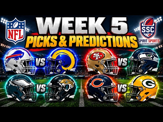 NFL Week 5 Picks & Predictions for ALL GAMES | Best Bets, Upsets & Score Forecasts
