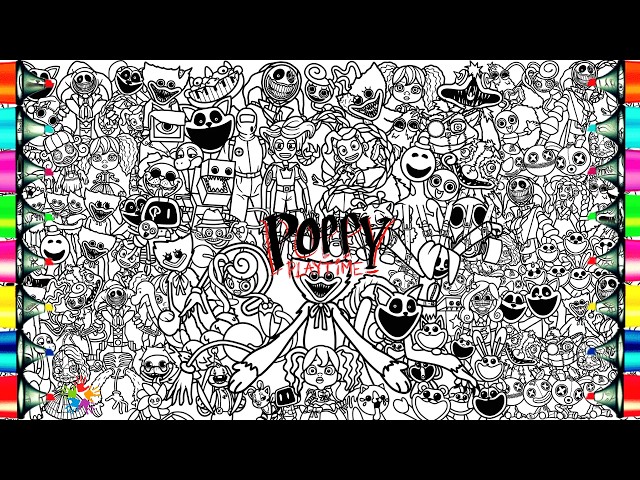 Poppy Playtime Chapter 6 Coloring Pages Mix / How to Color All Characters from Poppy Playtime 1- 6