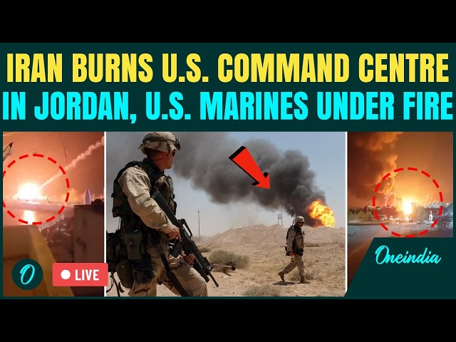 LIVE | Iran HITS U.S. Command Centre in Jordan, U.S. Troops RUN For Cover In CHILLING Missile Strike