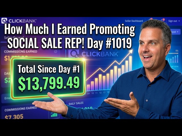 [Day 1019] How Much I Earned Promoting SOCIAL SALE REP!