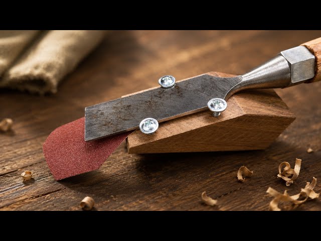 How to sharpen a chisel as sharp as a razor!  Sharp razor