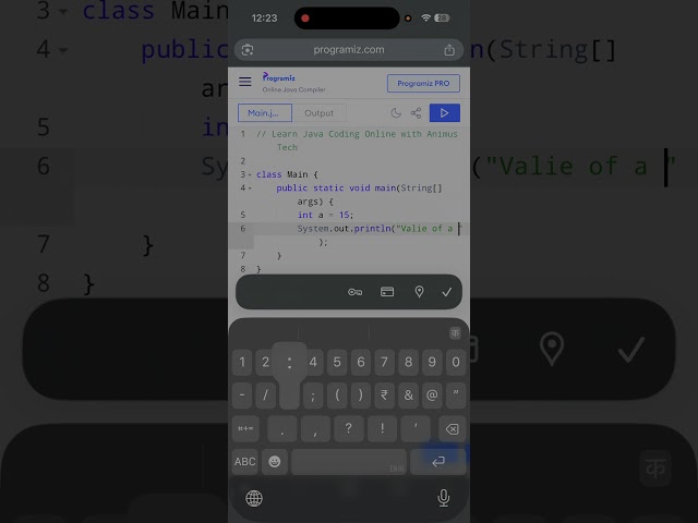 Java Programming - Printing and Storing Variable #coding #java