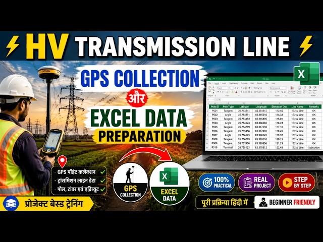 HV Transmission Line GPS collection and Excel Data