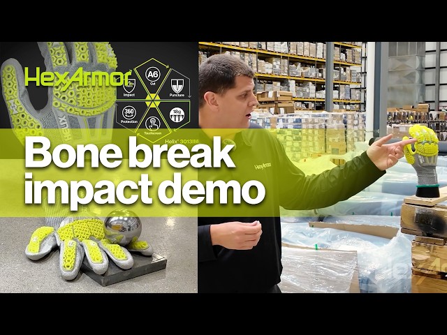Impact Resistant Gloves vs Bone-Breaking Force | Real Impact Protection Demo