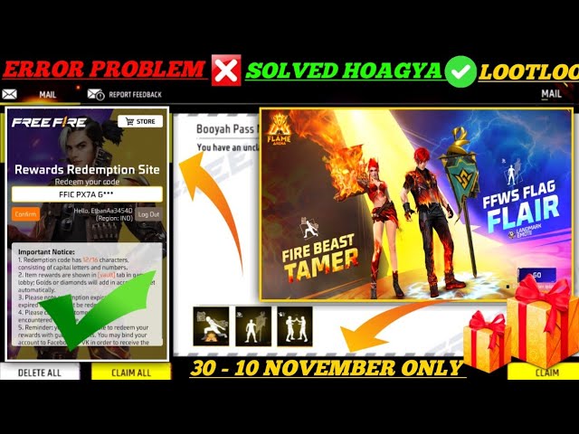 FREE FIRE REDEEM CODE TODAY 31 OCTOBER REDEEM CODE FREE FIRE | FF REDEEM CODE TODAY 31 OCTOBER
