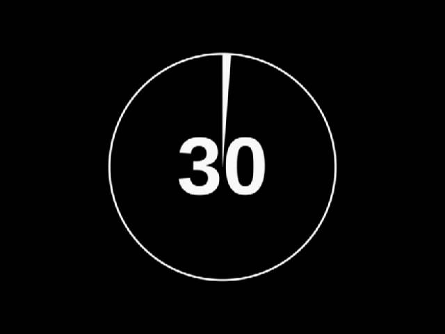30 seconds timer with 10 seconds rest for the 7-Minute Workout
