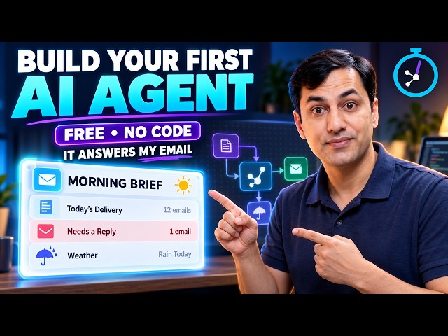 Build Your First AI Agent for Free: 3 Real Jobs, No Code