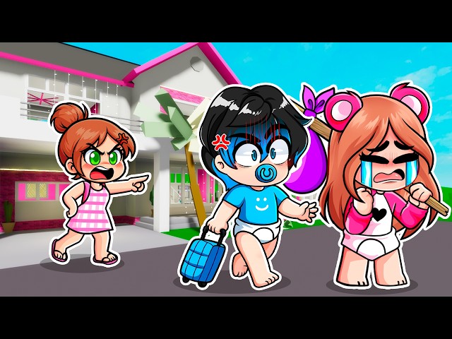 ELA y FRAN BEBÉ se ESCAPAN de CASA 😱 Brookhaven Roblox