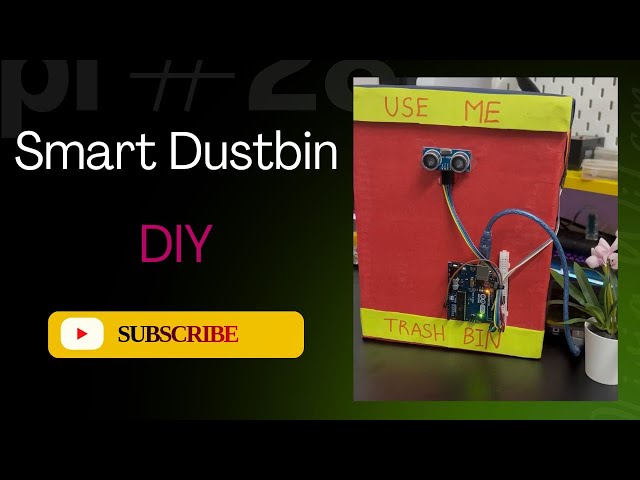 Smart Dustbin Using Arduino UNO | Ultrasonic Sensor & Servo Motor Project