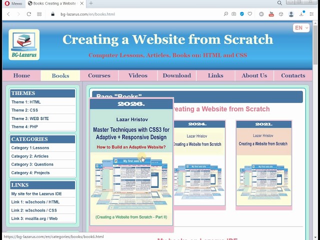 Lesson 26 from my new book: Master techniques in Adaptive and Responsive design(HTML5,CSS3, Website)