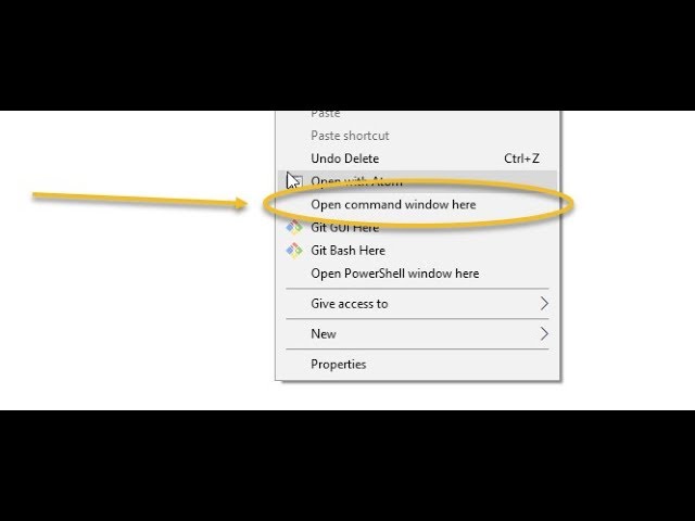Missing Open Command Window here in Windows 10 Creator update || Get it back