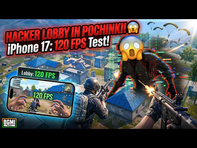 120 FPS iPhone 17 vs HACKER in Pochinki! | BGMI Smooth Extreme Test