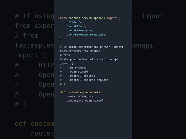 OpenAPI Route Mapping and Customization - Part 13/16