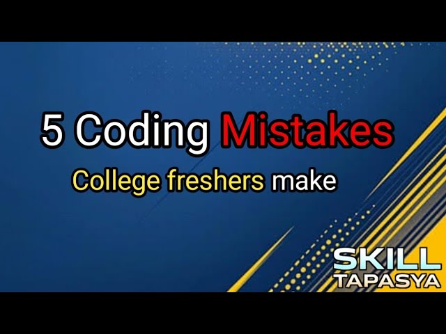 5 Things I Wish I Knew Before Starting CS (Don't Make These Mistakes)