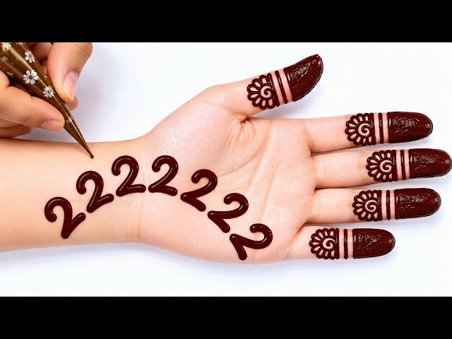 Amazing front and mehndi design | very easy and beautiful Mehndi design | mehandi ka design 