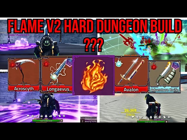 Flame V2 Hard Dungeon Build!? | King Legacy