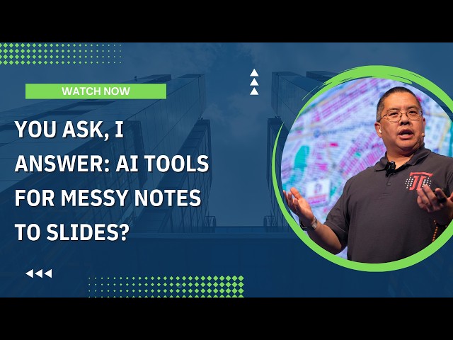 You Ask, I Answer: AI Tools for Messy Notes to Slides?