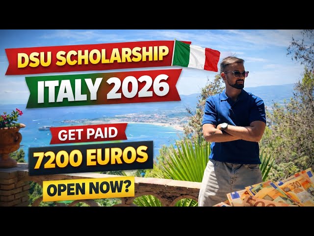 DSU SCHOLARSHIP ITALY 2026 | GET 7200 EUROS TO STUDY IN ITALY | #studyinitaly #scholarshipinitaly