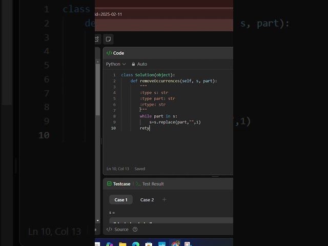 11.2.25 leetcode daily challenge || problem solved #leetcode #learnpython #shortsfeed #programming