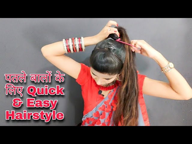 Beautiful Hairstyle / Easy Ponytail Hairstyle With nice puff / GLAMM SECRETS