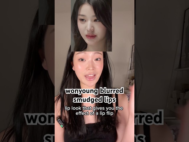 How to create the wonyoung blurred lips #lipmakeup #overlinedlips #kpopmakeup #idolmakeup #kbeauty