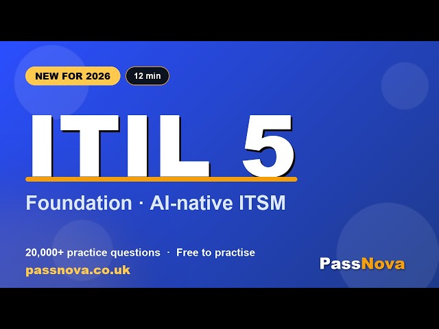 ITIL 5 Foundation Full Course in 12 Minutes | New for 2026