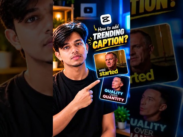 How to add trending captions 🤫#shorts #trending caption #free website
