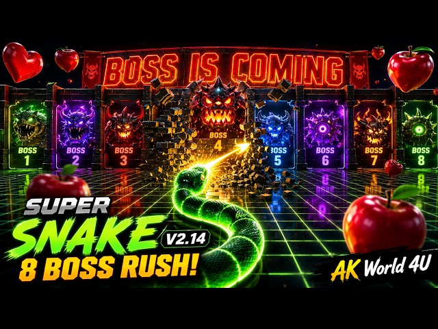 🔴 LIVE: The 8-BOSS RUSH Finale! Completing SUPER SNAKE V2.14 (Python Game Dev)