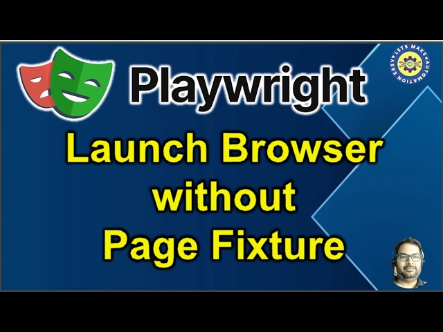 How to launch Browser without using page Fixture in Playwright | Pradeep Nailwal