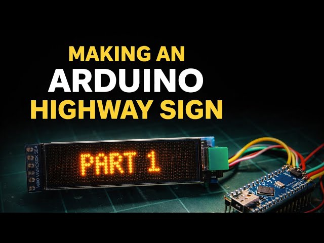 Making a Lighted Highway Sign - PART 1