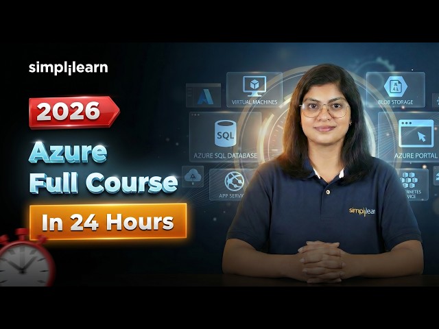 Azure Developer Full Course 2026 |  Complete Azure Developer Tutorial For Beginners | Simplilearn
