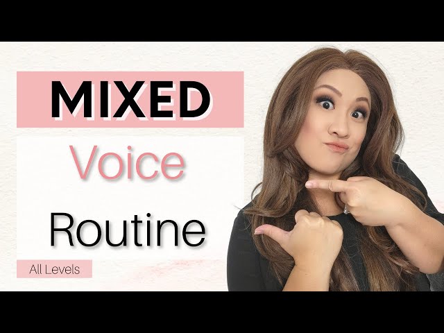 MIXED VOICE EXERCISES to improve singing between registers