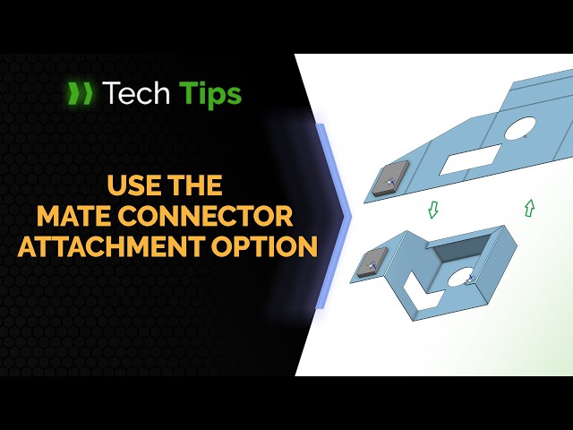 How to Use the Mate Connector Attachment Option in Onshape - Tech Tip