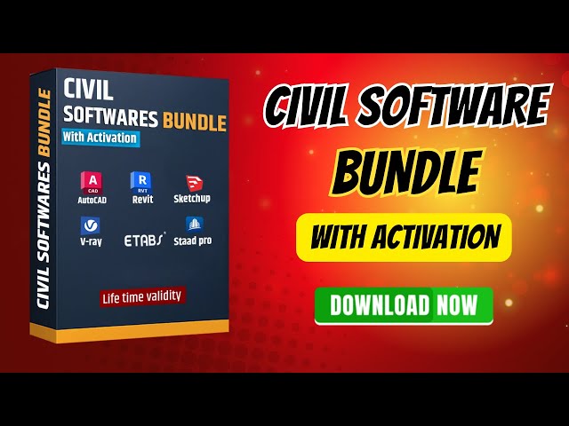 Civil Engineering Software Bundle 🔥| AutoCAD, Revit, ETABS, STAAD Pro, SketchUp, with Activation