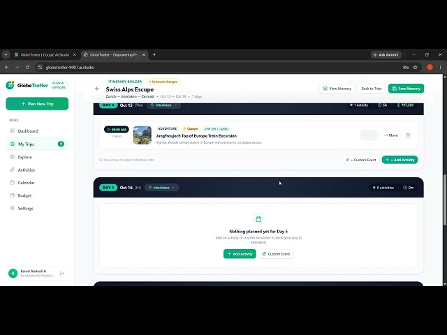GlobeTrotter — AI-Powered Travel Planning Platform | Team Hustel | Hackathon 2026