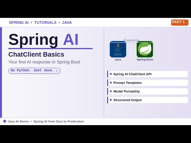 Spring AI for Beginners: Your First AI App in Spring Boot