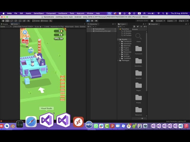 fashion cloth factory unity source code